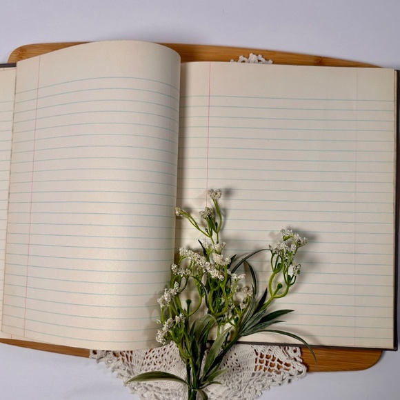 Vintage 1950s–60s Student’s MSS Book ✒️ Handwritten Notes + Blank Pages - Picture 7 of 8